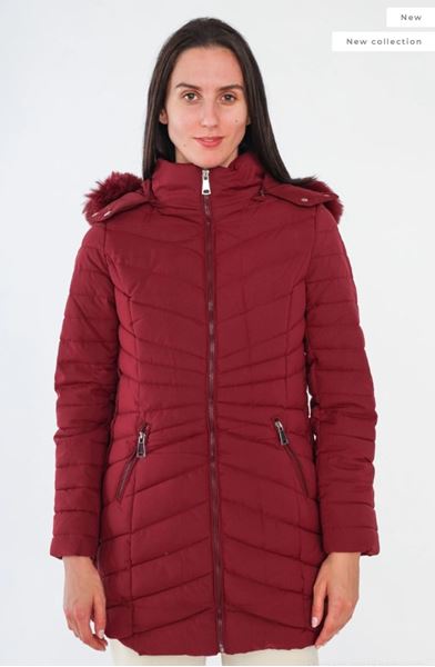 Picture of CURVY GIRL JACKET WITH RICH FUR HOOD